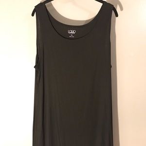 LOGO by Lori Goldstein, Black Tunic, XL